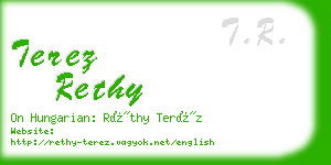 terez rethy business card